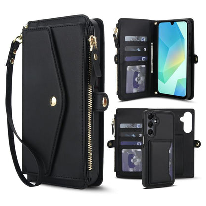 Multifunctional Wallet Detachable Leather Phone Case with Lanyard, For Samsung Galaxy S24 Ultra 5G, For Samsung Galaxy S24+ 5G, For Samsung Galaxy S24 5G, For Samsung Galaxy S23 Ultra 5G, For Samsung Galaxy S23+ 5G, For Samsung Galaxy S23 5G           ...