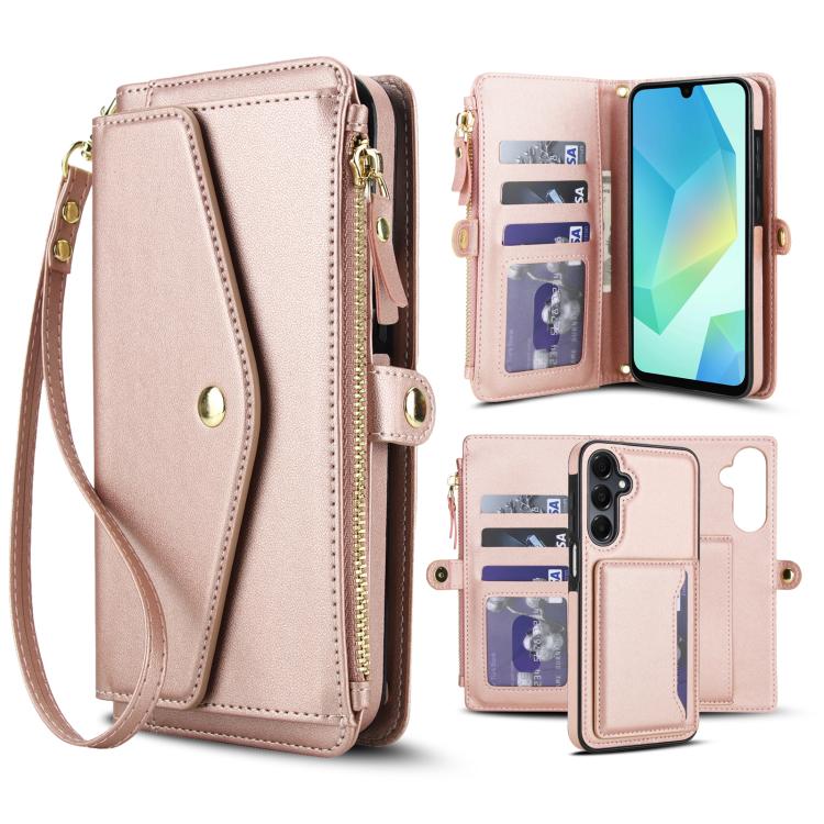 Multifunctional Wallet Detachable Leather Phone Case with Lanyard, For Samsung Galaxy S24 Ultra 5G, For Samsung Galaxy S24+ 5G, For Samsung Galaxy S24 5G, For Samsung Galaxy S23 Ultra 5G, For Samsung Galaxy S23+ 5G, For Samsung Galaxy S23 5G           ...