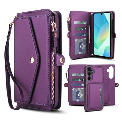 Multifunctional Wallet Detachable Leather Phone Case with Lanyard, For Samsung Galaxy S24 Ultra 5G, For Samsung Galaxy S24+ 5G, For Samsung Galaxy S24 5G, For Samsung Galaxy S23 Ultra 5G, For Samsung Galaxy S23+ 5G, For Samsung Galaxy S23 5G           ...