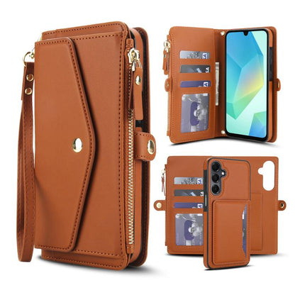 Multifunctional Wallet Detachable Leather Phone Case with Lanyard, For Samsung Galaxy S24 Ultra 5G, For Samsung Galaxy S24+ 5G, For Samsung Galaxy S24 5G, For Samsung Galaxy S23 Ultra 5G, For Samsung Galaxy S23+ 5G, For Samsung Galaxy S23 5G           ...