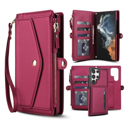 Multifunctional Wallet Detachable Leather Phone Case with Lanyard, For Samsung Galaxy S24 Ultra 5G, For Samsung Galaxy S24+ 5G, For Samsung Galaxy S24 5G, For Samsung Galaxy S23 Ultra 5G, For Samsung Galaxy S23+ 5G, For Samsung Galaxy S23 5G           ...