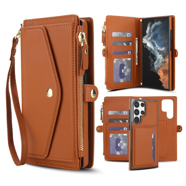 Multifunctional Wallet Detachable Leather Phone Case with Lanyard, For Samsung Galaxy S24 Ultra 5G, For Samsung Galaxy S24+ 5G, For Samsung Galaxy S24 5G, For Samsung Galaxy S23 Ultra 5G, For Samsung Galaxy S23+ 5G, For Samsung Galaxy S23 5G           ...