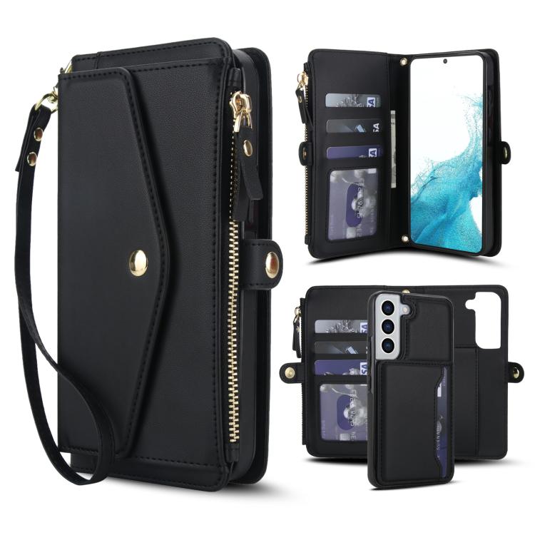 Multifunctional Wallet Detachable Leather Phone Case with Lanyard, For Samsung Galaxy S24 Ultra 5G, For Samsung Galaxy S24+ 5G, For Samsung Galaxy S24 5G, For Samsung Galaxy S23 Ultra 5G, For Samsung Galaxy S23+ 5G, For Samsung Galaxy S23 5G           ...