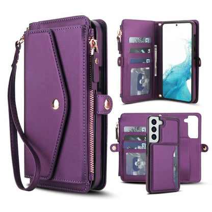 Multifunctional Wallet Detachable Leather Phone Case with Lanyard, For Samsung Galaxy S24 Ultra 5G, For Samsung Galaxy S24+ 5G, For Samsung Galaxy S24 5G, For Samsung Galaxy S23 Ultra 5G, For Samsung Galaxy S23+ 5G, For Samsung Galaxy S23 5G           ...