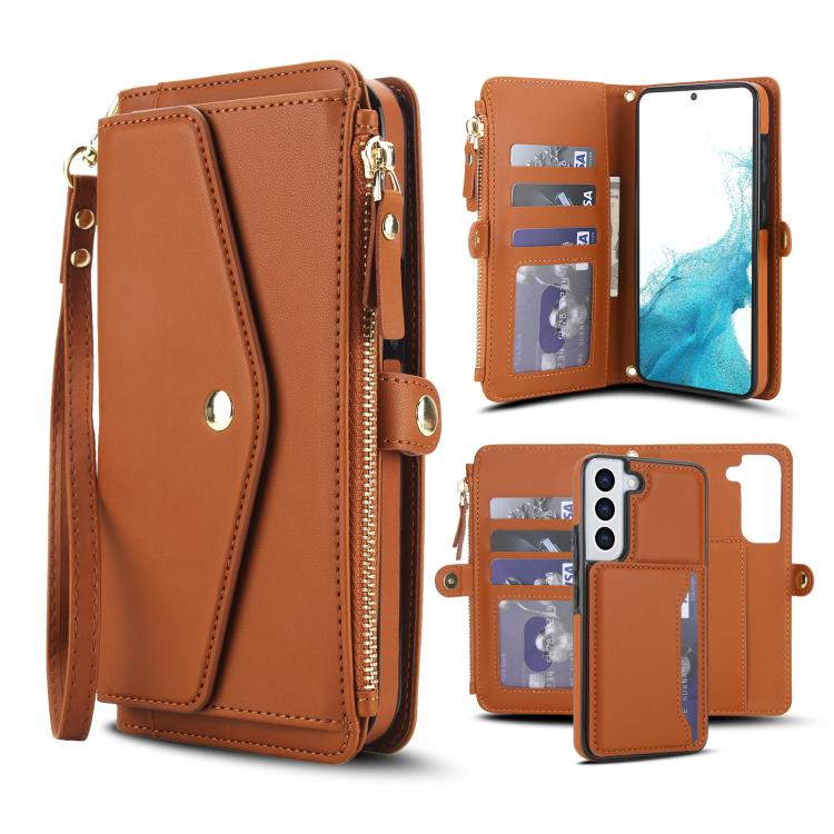 Multifunctional Wallet Detachable Leather Phone Case with Lanyard, For Samsung Galaxy S24 Ultra 5G, For Samsung Galaxy S24+ 5G, For Samsung Galaxy S24 5G, For Samsung Galaxy S23 Ultra 5G, For Samsung Galaxy S23+ 5G, For Samsung Galaxy S23 5G           ...