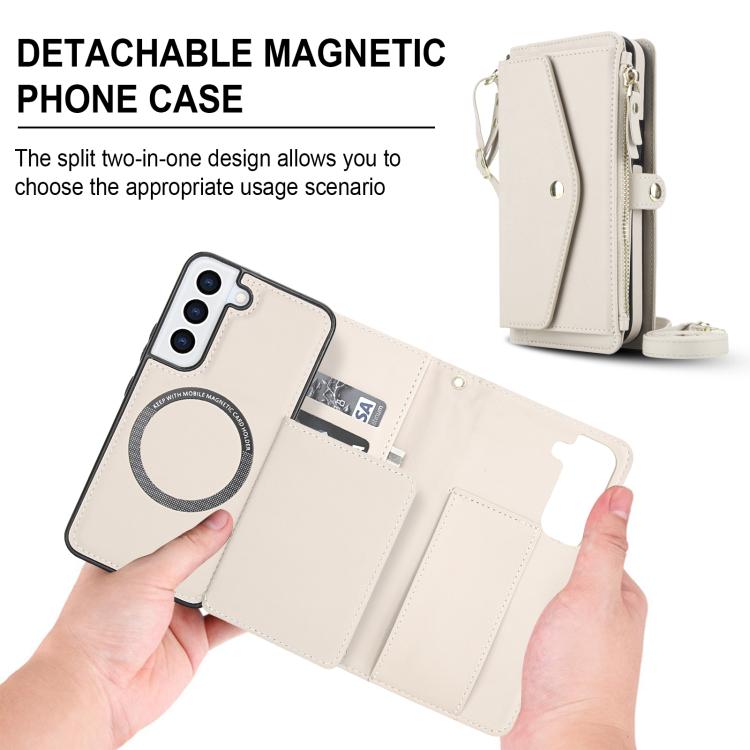 Multifunctional Wallet Detachable Leather Phone Case with Lanyard, For Samsung Galaxy S22 5G, For Samsung Galaxy S21 FE 5G, For Samsung Galaxy S21 5G, For Samsung Galaxy S21+ 5G, For Samsung Galaxy S21 Ultra 5G