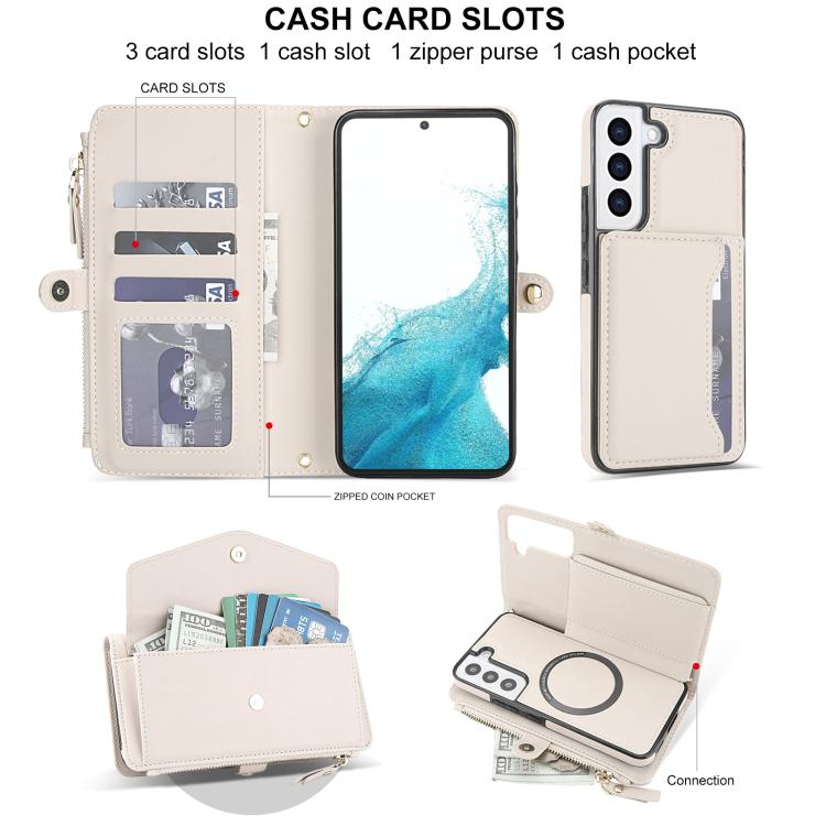 Multifunctional Wallet Detachable Leather Phone Case with Lanyard, For Samsung Galaxy S22 5G, For Samsung Galaxy S21 FE 5G, For Samsung Galaxy S21 5G, For Samsung Galaxy S21+ 5G, For Samsung Galaxy S21 Ultra 5G