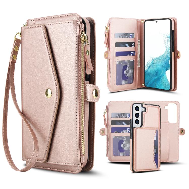 Multifunctional Wallet Detachable Leather Phone Case with Lanyard, For Samsung Galaxy S22 5G, For Samsung Galaxy S21 FE 5G, For Samsung Galaxy S21 5G, For Samsung Galaxy S21+ 5G, For Samsung Galaxy S21 Ultra 5G