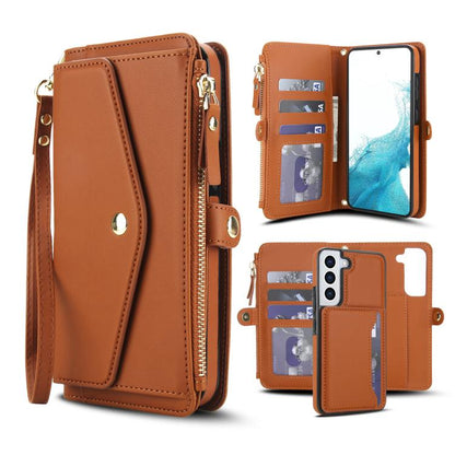 Multifunctional Wallet Detachable Leather Phone Case with Lanyard, For Samsung Galaxy S22 5G, For Samsung Galaxy S21 FE 5G, For Samsung Galaxy S21 5G, For Samsung Galaxy S21+ 5G, For Samsung Galaxy S21 Ultra 5G