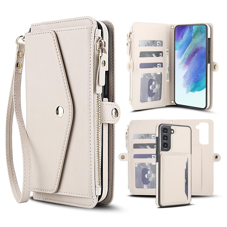 Multifunctional Wallet Detachable Leather Phone Case with Lanyard, For Samsung Galaxy S22 5G, For Samsung Galaxy S21 FE 5G, For Samsung Galaxy S21 5G, For Samsung Galaxy S21+ 5G, For Samsung Galaxy S21 Ultra 5G