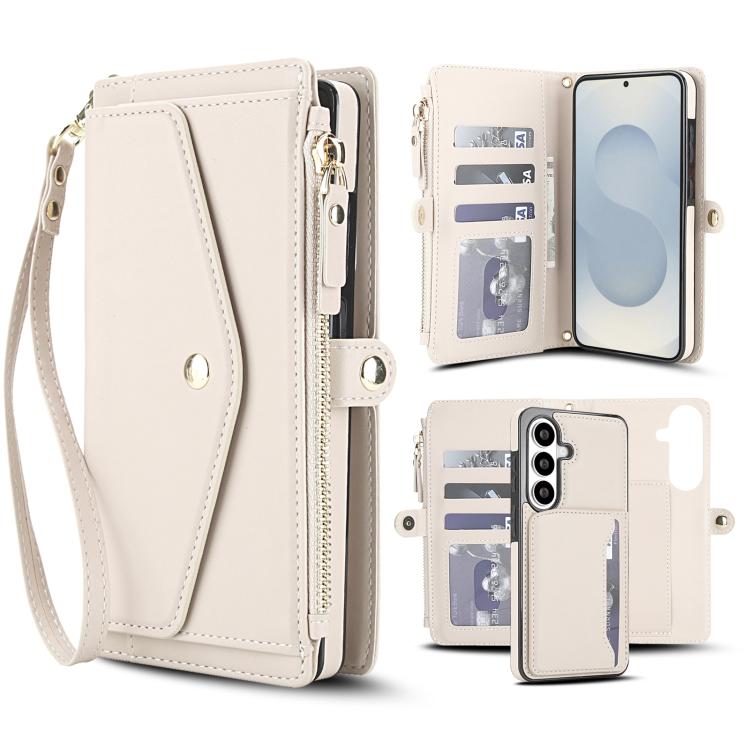 Multifunctional Wallet Detachable Leather Phone Case with Lanyard, For Samsung Galaxy S26+ 5G, For Samsung Galaxy S26 Ultra 5G, For Samsung Galaxy S26 5G, For Samsung Galaxy S25 Edge 5G, For Samsung Galaxy S25 5G, For Samsung Galaxy S25+ 5G            ...