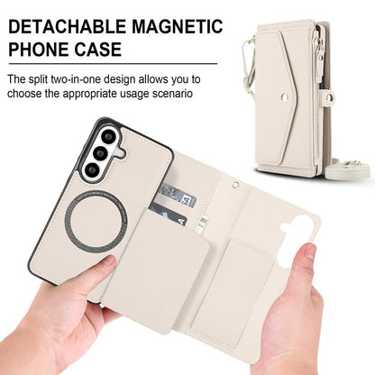Multifunctional Wallet Detachable Leather Phone Case with Lanyard, For Samsung Galaxy S26+ 5G, For Samsung Galaxy S26 Ultra 5G, For Samsung Galaxy S26 5G, For Samsung Galaxy S25 Edge 5G, For Samsung Galaxy S25 5G, For Samsung Galaxy S25+ 5G            ...