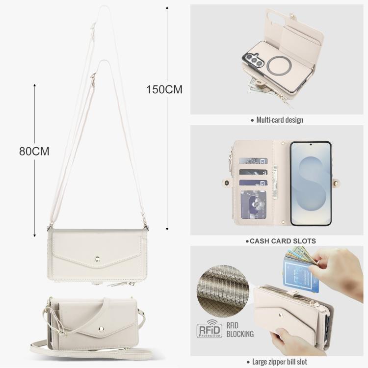 Multifunctional Wallet Detachable Leather Phone Case with Lanyard, For Samsung Galaxy S26+ 5G, For Samsung Galaxy S26 Ultra 5G, For Samsung Galaxy S26 5G, For Samsung Galaxy S25 Edge 5G, For Samsung Galaxy S25 5G, For Samsung Galaxy S25+ 5G            ...