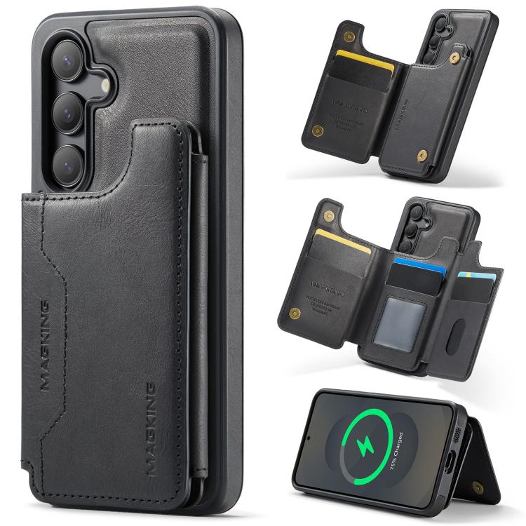 MAGKING K3 Series MagSafe RFID Card Bag Detachable Phone Case, For Samsung Galaxy S25 FE 5G, For Samsung Galaxy S25 Edge 5G, For Samsung Galaxy S25 5G, For Samsung Galaxy S25+ 5G, For Samsung Galaxy S25 Ultra 5G, For Samsung Galaxy S24 FE 5G           ...