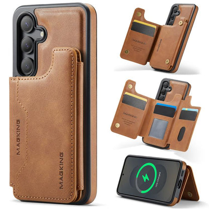 MAGKING K3 Series MagSafe RFID Card Bag Detachable Phone Case, For Samsung Galaxy S26+ 5G, For Samsung Galaxy S26 Ultra 5G, For Samsung Galaxy S26 5G, For Samsung Galaxy S25 FE 5G, For Samsung Galaxy S25 Edge 5G, For Samsung Galaxy S25 5G              ...