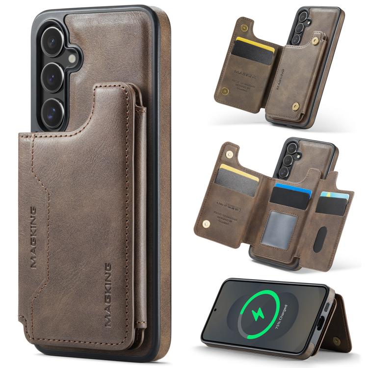 MAGKING K3 Series MagSafe RFID Card Bag Detachable Phone Case, For Samsung Galaxy S25 FE 5G, For Samsung Galaxy S25 Edge 5G, For Samsung Galaxy S25 5G, For Samsung Galaxy S25+ 5G, For Samsung Galaxy S25 Ultra 5G, For Samsung Galaxy S24 FE 5G           ...