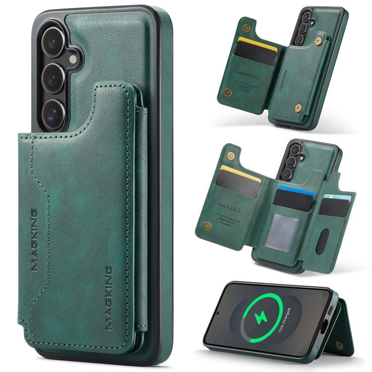 MAGKING K3 Series MagSafe RFID Card Bag Detachable Phone Case, For Samsung Galaxy S25 FE 5G, For Samsung Galaxy S25 Edge 5G, For Samsung Galaxy S25 5G, For Samsung Galaxy S25+ 5G, For Samsung Galaxy S25 Ultra 5G, For Samsung Galaxy S24 FE 5G           ...