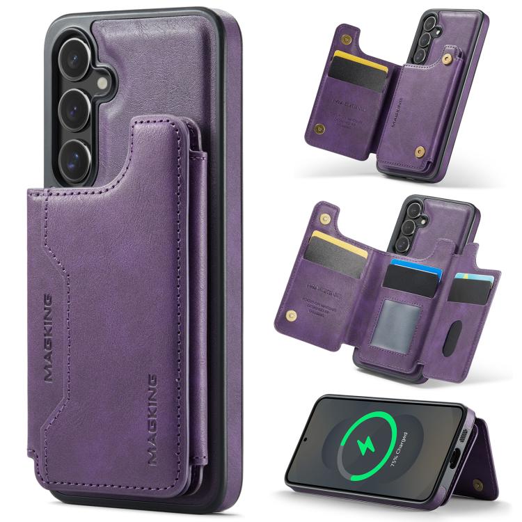 MAGKING K3 Series MagSafe RFID Card Bag Detachable Phone Case, For Samsung Galaxy S26+ 5G, For Samsung Galaxy S26 Ultra 5G, For Samsung Galaxy S26 5G, For Samsung Galaxy S25 FE 5G, For Samsung Galaxy S25 Edge 5G, For Samsung Galaxy S25 5G              ...