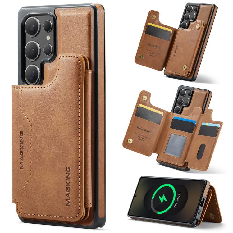 MAGKING K3 Series MagSafe RFID Card Bag Detachable Phone Case, For Samsung Galaxy S26+ 5G, For Samsung Galaxy S26 Ultra 5G, For Samsung Galaxy S26 5G, For Samsung Galaxy S25 FE 5G, For Samsung Galaxy S25 Edge 5G, For Samsung Galaxy S25 5G              ...