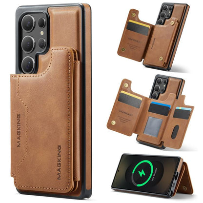 MAGKING K3 Series MagSafe RFID Card Bag Detachable Phone Case, For Samsung Galaxy S26+ 5G, For Samsung Galaxy S26 Ultra 5G, For Samsung Galaxy S26 5G, For Samsung Galaxy S25 FE 5G, For Samsung Galaxy S25 Edge 5G, For Samsung Galaxy S25 5G              ...