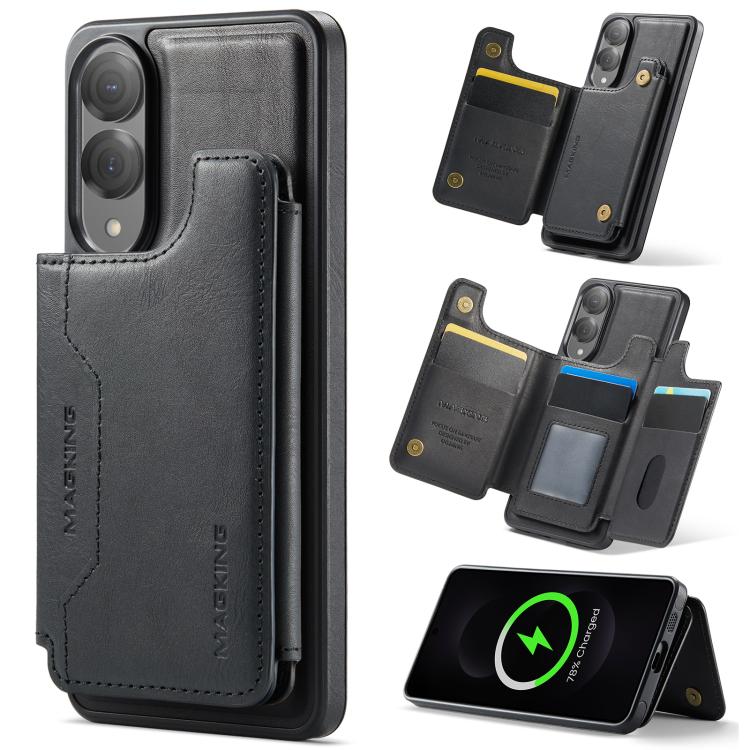 MAGKING K3 Series MagSafe RFID Card Bag Detachable Phone Case, For Samsung Galaxy S25 FE 5G, For Samsung Galaxy S25 Edge 5G, For Samsung Galaxy S25 5G, For Samsung Galaxy S25+ 5G, For Samsung Galaxy S25 Ultra 5G, For Samsung Galaxy S24 FE 5G           ...