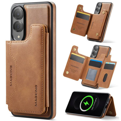 MAGKING K3 Series MagSafe RFID Card Bag Detachable Phone Case, For Samsung Galaxy S26+ 5G, For Samsung Galaxy S26 Ultra 5G, For Samsung Galaxy S26 5G, For Samsung Galaxy S25 FE 5G, For Samsung Galaxy S25 Edge 5G, For Samsung Galaxy S25 5G              ...