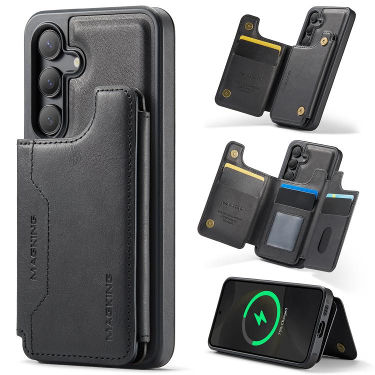 MAGKING K3 Series MagSafe RFID Card Bag Detachable Phone Case, For Samsung Galaxy S25 FE 5G, For Samsung Galaxy S25 Edge 5G, For Samsung Galaxy S25 5G, For Samsung Galaxy S25+ 5G, For Samsung Galaxy S25 Ultra 5G, For Samsung Galaxy S24 FE 5G           ...