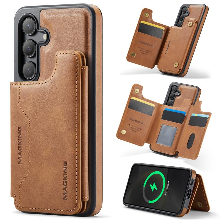 MAGKING K3 Series MagSafe RFID Card Bag Detachable Phone Case, For Samsung Galaxy S25 FE 5G, For Samsung Galaxy S25 Edge 5G, For Samsung Galaxy S25 5G, For Samsung Galaxy S25+ 5G, For Samsung Galaxy S25 Ultra 5G, For Samsung Galaxy S24 FE 5G           ...