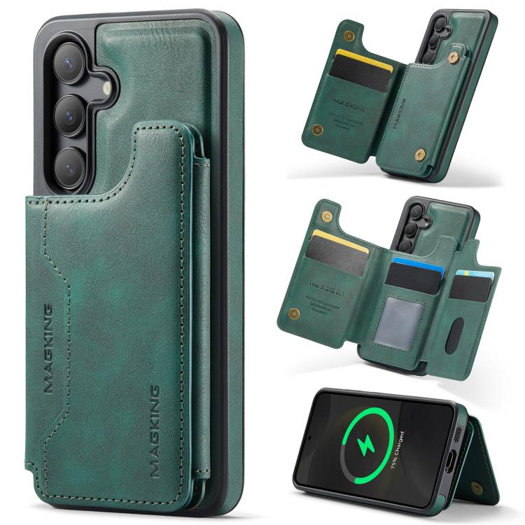 MAGKING K3 Series MagSafe RFID Card Bag Detachable Phone Case, For Samsung Galaxy S25 FE 5G, For Samsung Galaxy S25 Edge 5G, For Samsung Galaxy S25 5G, For Samsung Galaxy S25+ 5G, For Samsung Galaxy S25 Ultra 5G, For Samsung Galaxy S24 FE 5G           ...