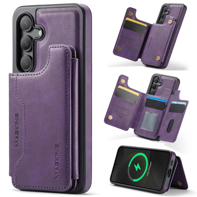 MAGKING K3 Series MagSafe RFID Card Bag Detachable Phone Case, For Samsung Galaxy S25 FE 5G, For Samsung Galaxy S25 Edge 5G, For Samsung Galaxy S25 5G, For Samsung Galaxy S25+ 5G, For Samsung Galaxy S25 Ultra 5G, For Samsung Galaxy S24 FE 5G           ...