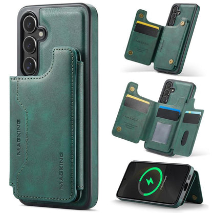 MAGKING K3 Series MagSafe RFID Card Bag Detachable Phone Case, For Samsung Galaxy S24 Ultra 5G, For Samsung Galaxy S24+ 5G, For Samsung Galaxy S24 5G, For Samsung Galaxy S23 Ultra 5G