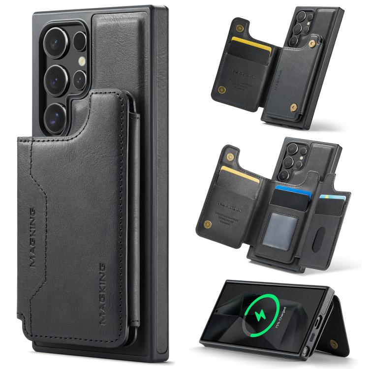 MAGKING K3 Series MagSafe RFID Card Bag Detachable Phone Case, For Samsung Galaxy S24 Ultra 5G, For Samsung Galaxy S24+ 5G, For Samsung Galaxy S24 5G, For Samsung Galaxy S23 Ultra 5G