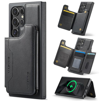 MAGKING K3 Series MagSafe RFID Card Bag Detachable Phone Case, For Samsung Galaxy S24 Ultra 5G, For Samsung Galaxy S24+ 5G, For Samsung Galaxy S24 5G, For Samsung Galaxy S23 Ultra 5G