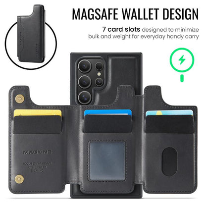 MAGKING K3 Series MagSafe RFID Card Bag Detachable Phone Case, For Samsung Galaxy S24 Ultra 5G, For Samsung Galaxy S24+ 5G, For Samsung Galaxy S24 5G, For Samsung Galaxy S23 Ultra 5G