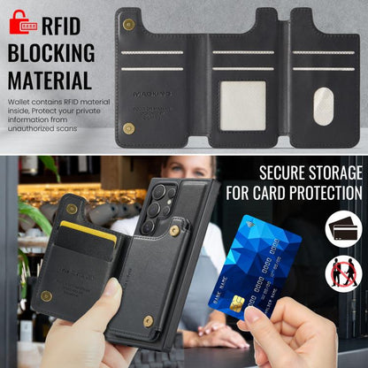 MAGKING K3 Series MagSafe RFID Card Bag Detachable Phone Case, For Samsung Galaxy S24 Ultra 5G, For Samsung Galaxy S24+ 5G, For Samsung Galaxy S24 5G, For Samsung Galaxy S23 Ultra 5G