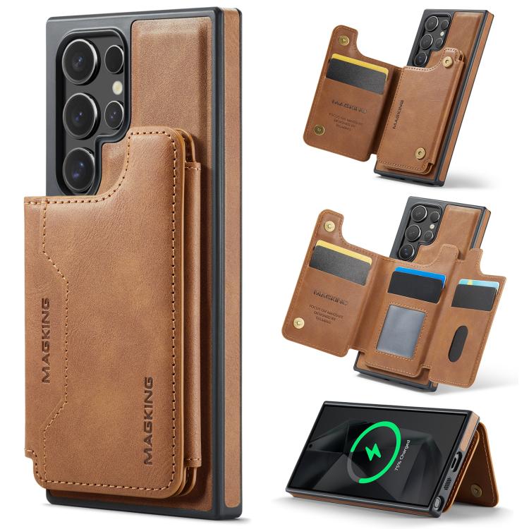 MAGKING K3 Series MagSafe RFID Card Bag Detachable Phone Case, For Samsung Galaxy S24 Ultra 5G, For Samsung Galaxy S24+ 5G, For Samsung Galaxy S24 5G, For Samsung Galaxy S23 Ultra 5G