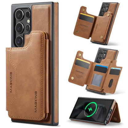 MAGKING K3 Series MagSafe RFID Card Bag Detachable Phone Case, For Samsung Galaxy S24 Ultra 5G, For Samsung Galaxy S24+ 5G, For Samsung Galaxy S24 5G, For Samsung Galaxy S23 Ultra 5G