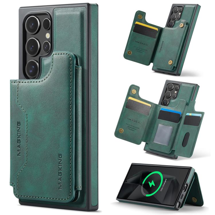 MAGKING K3 Series MagSafe RFID Card Bag Detachable Phone Case, For Samsung Galaxy S25 FE 5G, For Samsung Galaxy S25 Edge 5G, For Samsung Galaxy S25 5G, For Samsung Galaxy S25+ 5G, For Samsung Galaxy S25 Ultra 5G, For Samsung Galaxy S24 FE 5G           ...