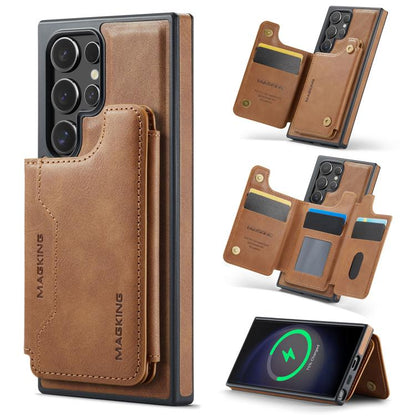MAGKING K3 Series MagSafe RFID Card Bag Detachable Phone Case, For Samsung Galaxy S24 Ultra 5G, For Samsung Galaxy S24+ 5G, For Samsung Galaxy S24 5G, For Samsung Galaxy S23 Ultra 5G