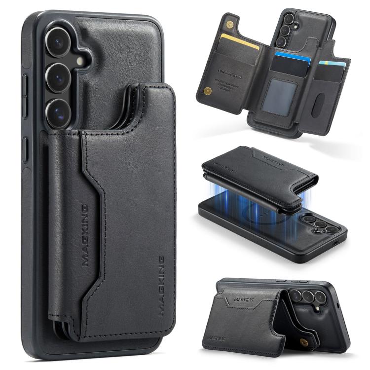 MAGKING K3 Series MagSafe RFID Card Bag Detachable Phone Case, For Samsung Galaxy S25 FE 5G, For Samsung Galaxy S25 Edge 5G, For Samsung Galaxy S25 5G, For Samsung Galaxy S25+ 5G, For Samsung Galaxy S25 Ultra 5G, For Samsung Galaxy S24 FE 5G           ...