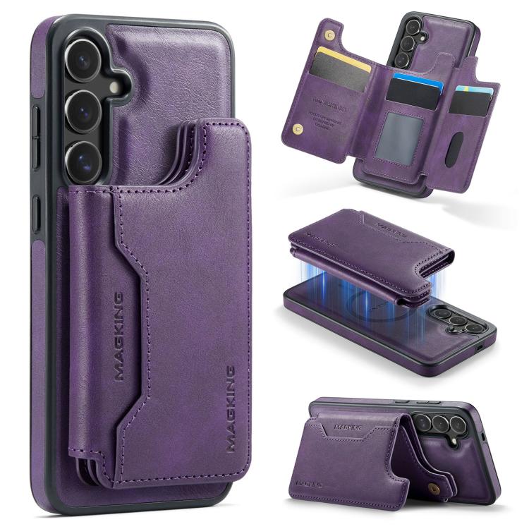 MAGKING K3 Series MagSafe RFID Card Bag Detachable Phone Case, For Samsung Galaxy S26+ 5G, For Samsung Galaxy S26 Ultra 5G, For Samsung Galaxy S26 5G, For Samsung Galaxy S25 FE 5G, For Samsung Galaxy S25 Edge 5G, For Samsung Galaxy S25 5G              ...