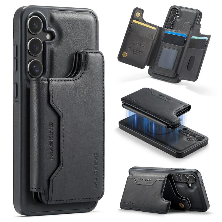 MAGKING K3 Series MagSafe RFID Card Bag Detachable Phone Case, For Samsung Galaxy S25 FE 5G, For Samsung Galaxy S25 Edge 5G, For Samsung Galaxy S25 5G, For Samsung Galaxy S25+ 5G, For Samsung Galaxy S25 Ultra 5G, For Samsung Galaxy S24 FE 5G           ...