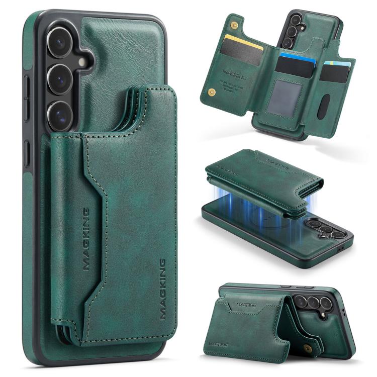 MAGKING K3 Series MagSafe RFID Card Bag Detachable Phone Case, For Samsung Galaxy S25 FE 5G, For Samsung Galaxy S25 Edge 5G, For Samsung Galaxy S25 5G, For Samsung Galaxy S25+ 5G, For Samsung Galaxy S25 Ultra 5G, For Samsung Galaxy S24 FE 5G           ...