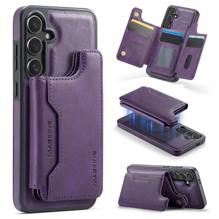 MAGKING K3 Series MagSafe RFID Card Bag Detachable Phone Case, For Samsung Galaxy S25 FE 5G, For Samsung Galaxy S25 Edge 5G, For Samsung Galaxy S25 5G, For Samsung Galaxy S25+ 5G, For Samsung Galaxy S25 Ultra 5G, For Samsung Galaxy S24 FE 5G           ...