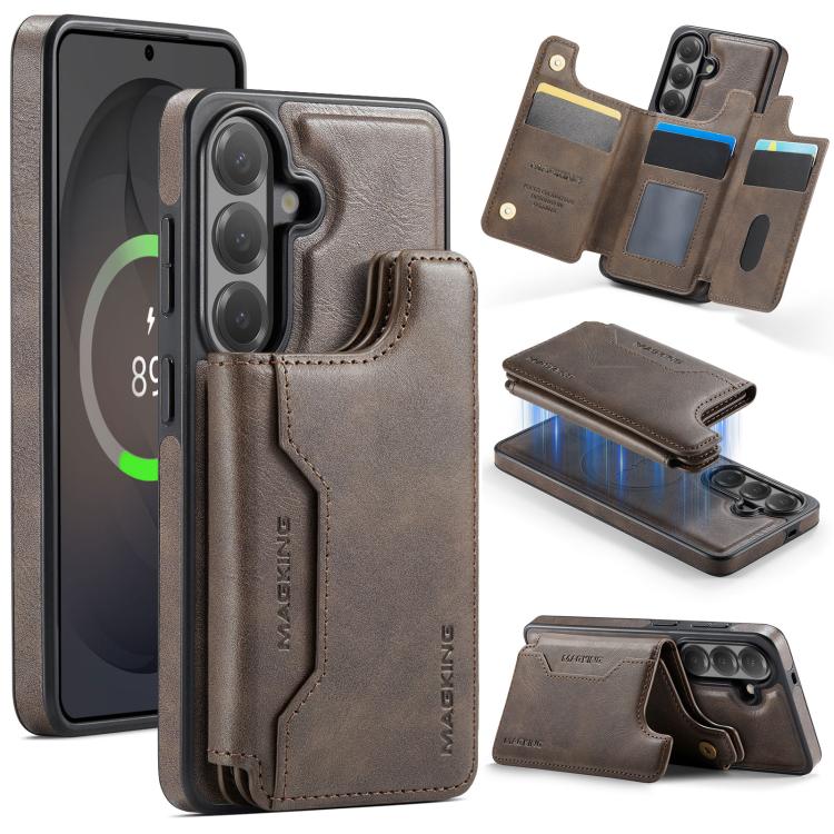MAGKING K3 Series MagSafe RFID Card Bag Detachable Phone Case, For Samsung Galaxy S26+ 5G, For Samsung Galaxy S26 Ultra 5G, For Samsung Galaxy S26 5G, For Samsung Galaxy S25 FE 5G, For Samsung Galaxy S25 Edge 5G, For Samsung Galaxy S25 5G              ...