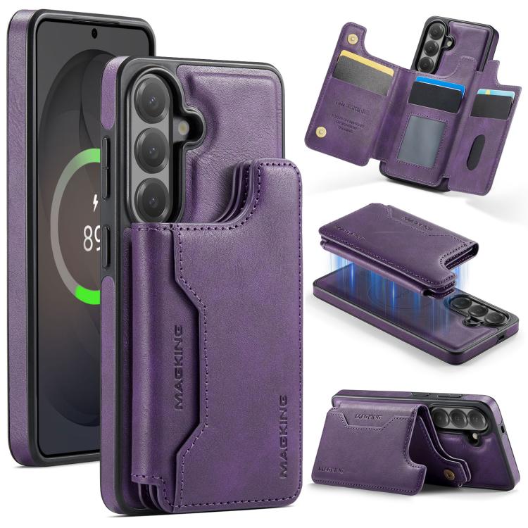MAGKING K3 Series MagSafe RFID Card Bag Detachable Phone Case, For Samsung Galaxy S26+ 5G, For Samsung Galaxy S26 Ultra 5G, For Samsung Galaxy S26 5G, For Samsung Galaxy S25 FE 5G, For Samsung Galaxy S25 Edge 5G, For Samsung Galaxy S25 5G              ...