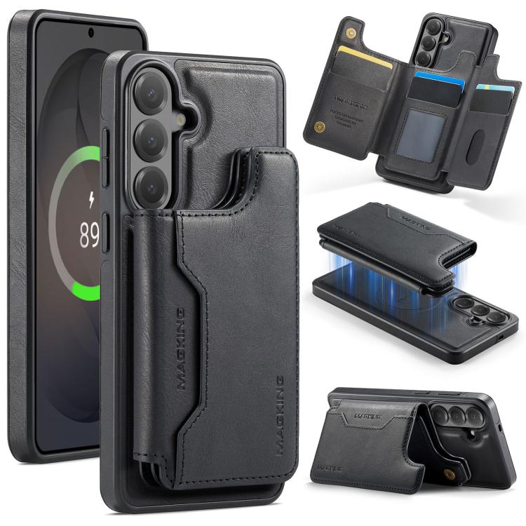 MAGKING K3 Series MagSafe RFID Card Bag Detachable Phone Case, For Samsung Galaxy S26+ 5G, For Samsung Galaxy S26 Ultra 5G, For Samsung Galaxy S26 5G, For Samsung Galaxy S25 FE 5G, For Samsung Galaxy S25 Edge 5G, For Samsung Galaxy S25 5G              ...