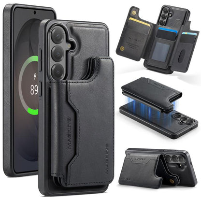 MAGKING K3 Series MagSafe RFID Card Bag Detachable Phone Case, For Samsung Galaxy S26+ 5G, For Samsung Galaxy S26 Ultra 5G, For Samsung Galaxy S26 5G, For Samsung Galaxy S25 FE 5G, For Samsung Galaxy S25 Edge 5G, For Samsung Galaxy S25 5G              ...