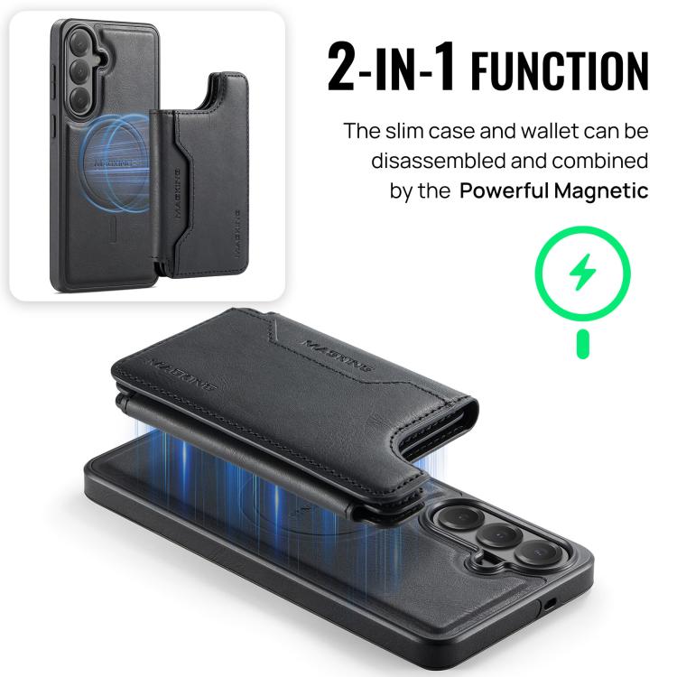 MAGKING K3 Series MagSafe RFID Card Bag Detachable Phone Case, For Samsung Galaxy S26+ 5G, For Samsung Galaxy S26 Ultra 5G, For Samsung Galaxy S26 5G, For Samsung Galaxy S25 FE 5G, For Samsung Galaxy S25 Edge 5G, For Samsung Galaxy S25 5G              ...