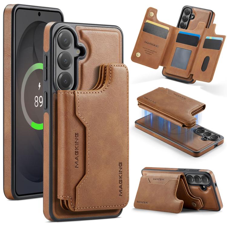 MAGKING K3 Series MagSafe RFID Card Bag Detachable Phone Case, For Samsung Galaxy S26+ 5G, For Samsung Galaxy S26 Ultra 5G, For Samsung Galaxy S26 5G, For Samsung Galaxy S25 FE 5G, For Samsung Galaxy S25 Edge 5G, For Samsung Galaxy S25 5G              ...